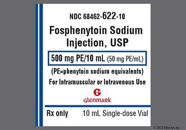 Yellow Not applicable - Fosphenytoin Sodium 500mg PE/10mL Solution for Injection