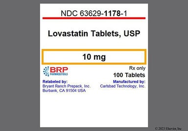 White Round CTI 141 - Lovastatin 10mg Tablet