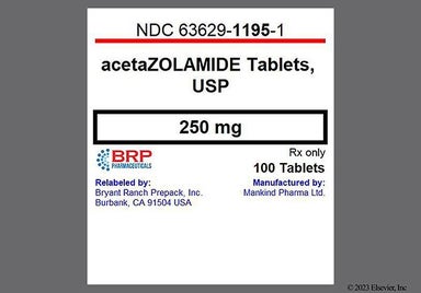 White Round LS721 - Acetazolamide 250mg Tablet