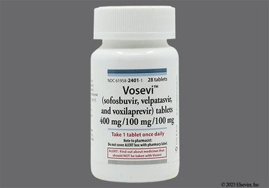 Beige Oblong Gsi And 3 - Vosevi 400mg-100mg-100mg Tablet