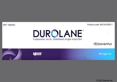 colorless - DUROLANE 60mg/3mL Prefilled Syringe for Injection