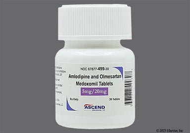 White Round A22 - Amlodipine/Olmesartan Medoxomil 5mg-20mg Tablet