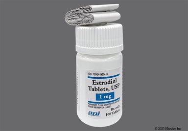 Purple Oval N 565 - Estradiol 1mg Tablet