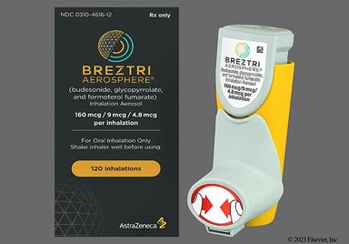 white - BREZTRI AEROSPHERE 160mcg-9mcg-4.8mcg/actuation Inhalation Aerosol