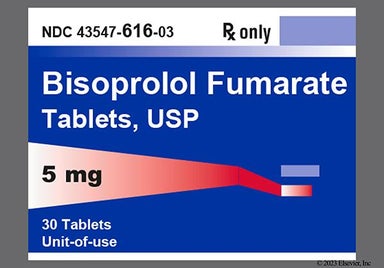Pink Oblong 6 6 And S - Bisoprolol Fumarate 5mg Tablet