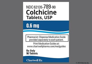 Purple Oblong C - Colchicine 0.6mg Tablet