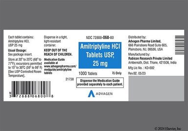 Brown Round Logo 35 - Amitriptyline Hydrochloride 25mg Tablet