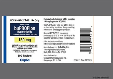 Yellow Round 144 - Bupropion Hydrochloride 150mg Extended-Release (XL) Tablet