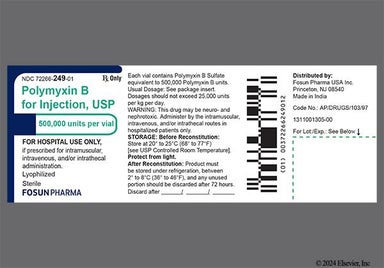 white - Polymyxin B Sulfate 500,000unit Powder for Injection