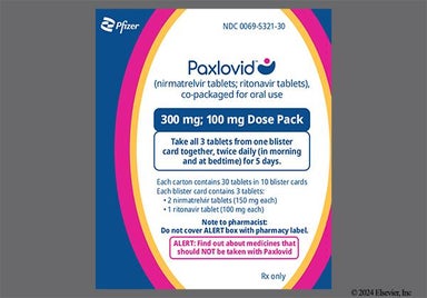 White Oval NK - PAXLOVID 300mg-100mg Tablet (Dose Pack)