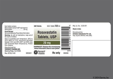 Pink Round R20 - Rosuvastatin Calcium 20mg Tablet