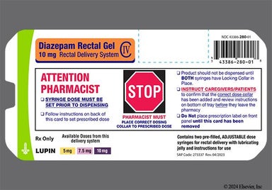 yellow - Diazepam Delivery System 10mg Rectal Gel (Twin Pack)