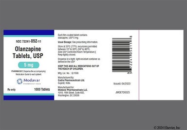 White Round C5 - Olanzapine 5mg Tablet