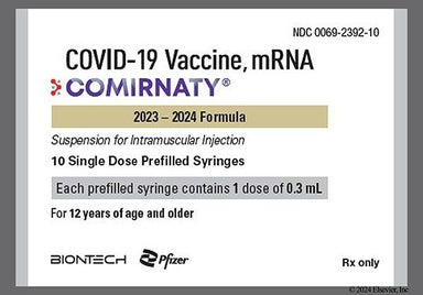 White Not applicable - COMIRNATY COVID-19 2023-2024 Vaccine 30mcg/0.3mL Pre-Filled Syringe Suspension for Injection