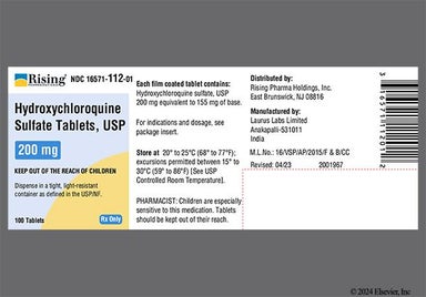 White Oblong J2 - Hydroxychloroquine Sulfate 200mg Tablet