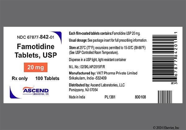 Famotidine on sale usp 20mg