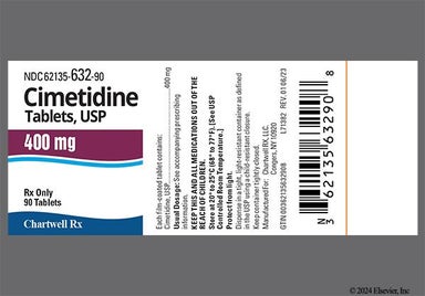 White Oval Ce 61 - Cimetidine 400mg Tablet
