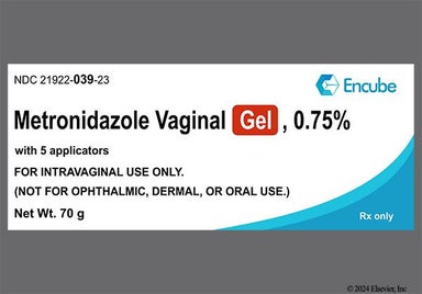 yellow - Metronidazole 0.75% Vaginal Gel