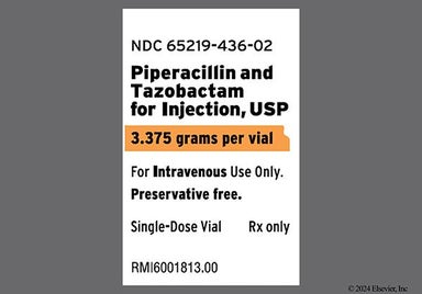 white - Piperacillin/Tazobactam 3.375g Powder for Injection