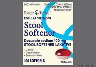 Red And White Pc18 - Foster & Thrive Stool Softener 100mg Softgel
