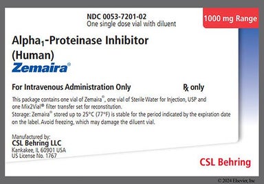 white - Zemaira 1000mg Powder for Injection