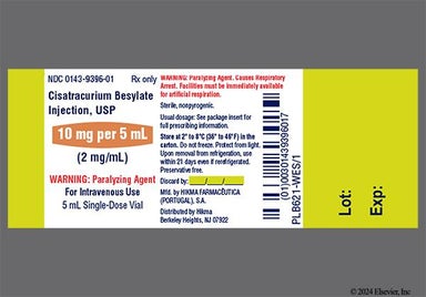 green-yellow - Cisatracurium Besylate 10mg/5mL Solution for Injection