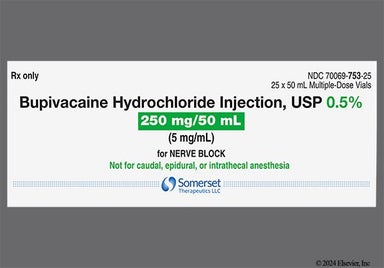 Colorless Not applicable - Bupivacaine Hydrochloride 0.5% Solution for Injection