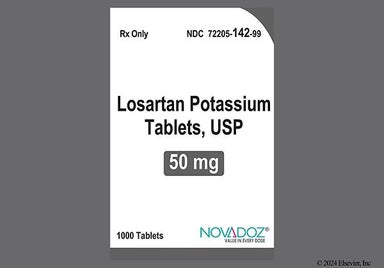 White Oval 15 And M L - Losartan Potassium 50mg Tablet