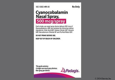 red - Cyanocobalamin 500mcg/0.1mL Nasal Spray