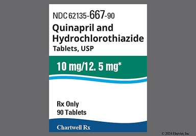 Peach Oval Ce 153 - Quinapril Hydrochloride/Hydrochlorothiazide 10mg-12.5mg Tablet