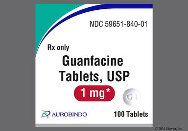 White Round G1 - Guanfacine Hydrochloride 1mg Tablet