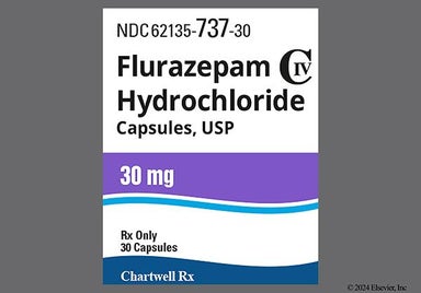 Blue And White Ce 29 - Flurazepam Hydrochloride 30mg Capsule