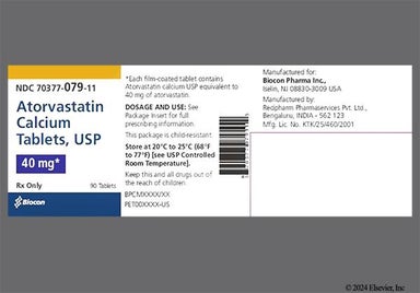 White Oval A4 - Atorvastatin Calcium 40mg Tablet