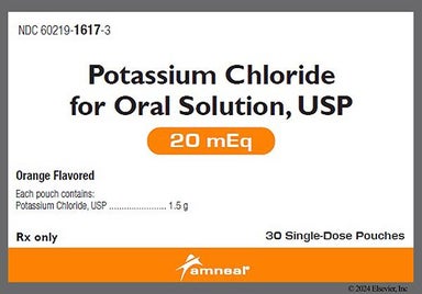 pink-orange - Potassium Chloride 20mEq Powder for Solution