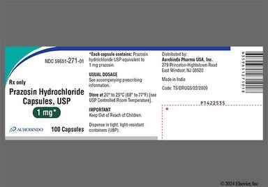 Yellow Pra 1 - Prazosin Hydrochloride 1mg Capsule