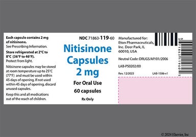 White Nit2 Zn11 - Nitisinone 2mg Capsule