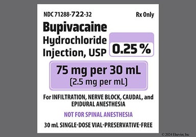colorless - Bupivacaine Hydrochloride 0.25% Solution for Injection