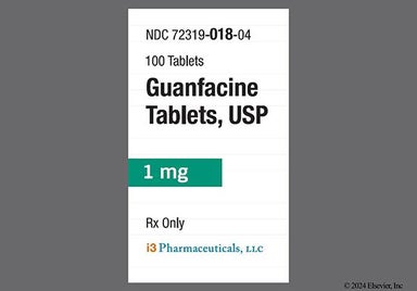 White Round I3 And 18 - Guanfacine Hydrochloride 1mg Tablet