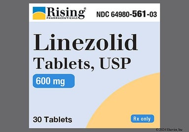 Yellow Oval R 561 - Linezolid 600mg Tablet