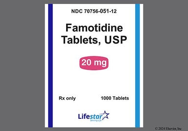 Beige Round L And 51 - Famotidine 20mg Tablet