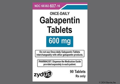 White Oval 607 - Gabapentin 600mg Tablet (Once-Daily)