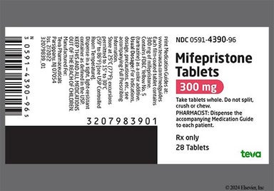 Yellow And Brown Oval A33 - Mifepristone 300mg Tablet