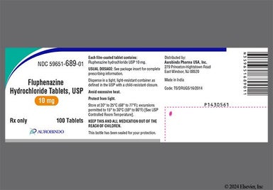 Orange Round 10 And Fl - Fluphenazine Hydrochloride 10mg Tablet