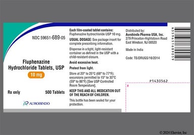 Orange Round 10 And Fl - Fluphenazine Hydrochloride 10mg Tablet