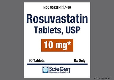 Pink Round 117 And Sg - Rosuvastatin Calcium 10mg Tablet