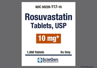 Pink Round 117 And Sg - Rosuvastatin Calcium 10mg Tablet