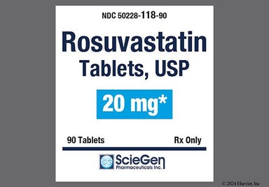 Pink Round Sg And 118 - Rosuvastatin Calcium 20mg Tablet