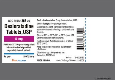 Blue Round D - Desloratadine 5mg Tablet