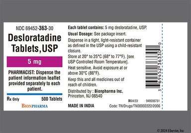 Blue Round D - Desloratadine 5mg Tablet
