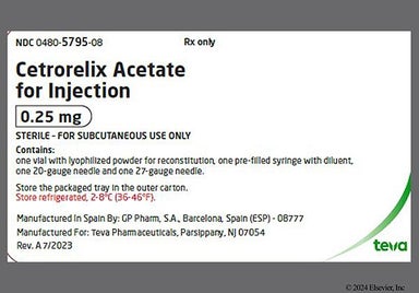 White Not applicable - Cetrorelix Acetate 0.25mg Powder for Injection